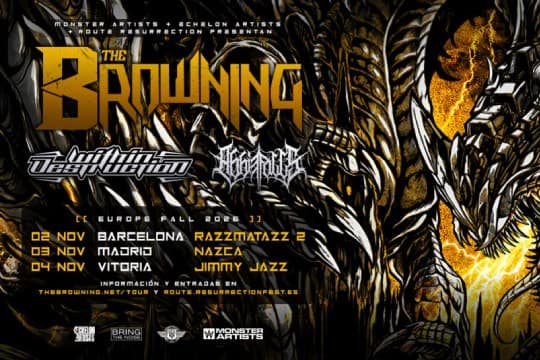 Route Resurrection 2026: THE BROWNING + Within Destruction + Abbie Falls