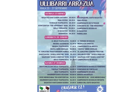 Fiestas de Ullibarri Arrazua 2026