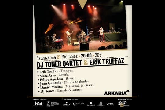 Dazz Jazz 2026: DJ Toner Q4rtet & Erik Truffaz