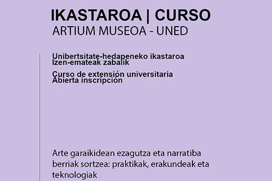 Curso: "Producción de conocimiento y nuevas narrativas en el arte contemporáneo: prácticas, instituciones y tecnologías"