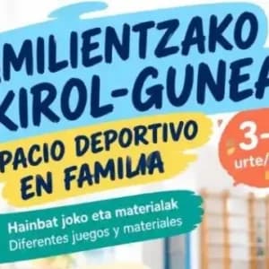 Espacio deportivo en familia