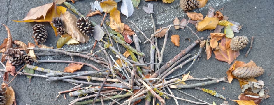Actividad familiar: Land art con materiales del entorno