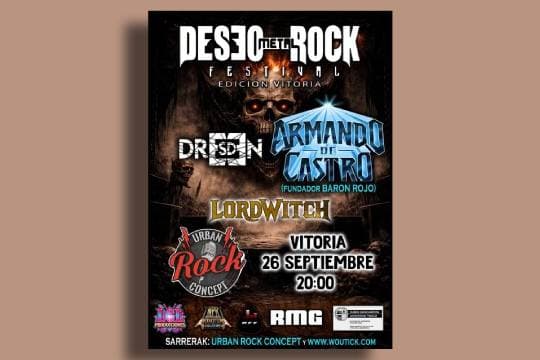 Deseo Metal Rock Festival 2026: Armando de Castro + Dresden + Lord Witch