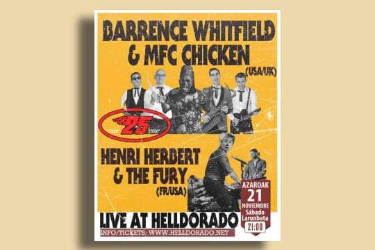 BARRENCE WHITFIELD & MFC CHICKEN + HENRI HERBERT & THE FURY