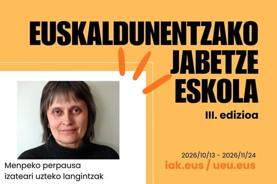 Euskaldunentzako Jabetze Eskola: "Gaitasunak eta hiztun kategoriak" Rosa Ramos