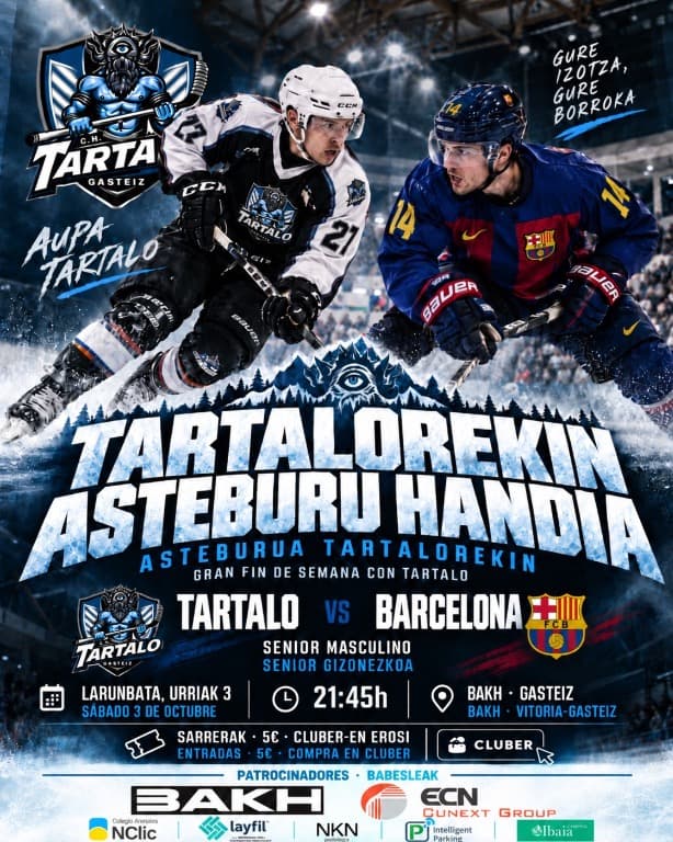 Partido de Hockey hielo: CH. Tartalo vs F.C Barcelona